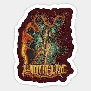 Witch Blade Burning Hand 1995 Sticker